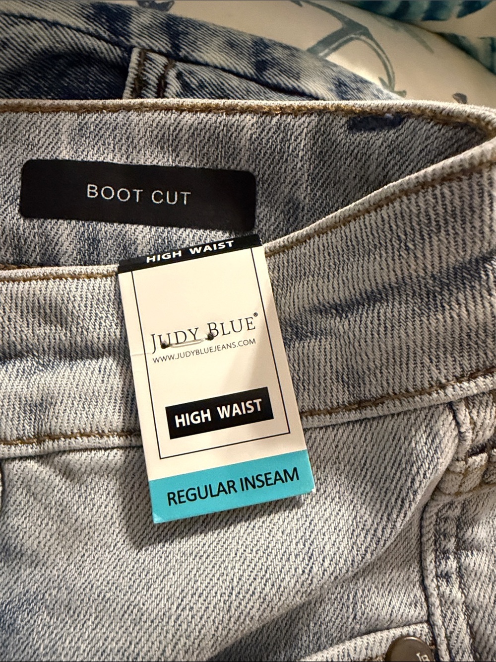 Judy Blue High Waist Light Wash Boot Cut Jeans - Picture 3 of 3